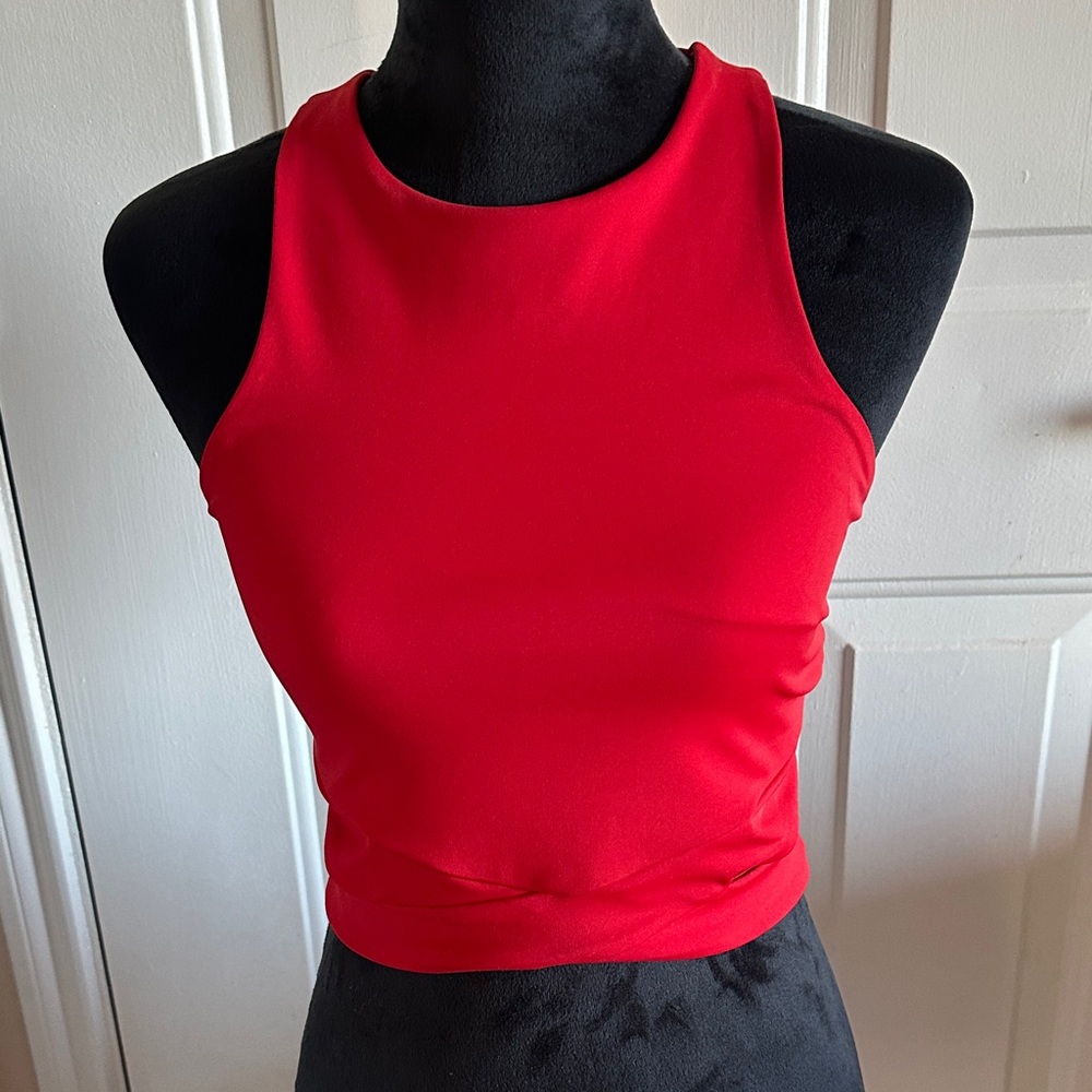 Express Bold Red Crop Top
